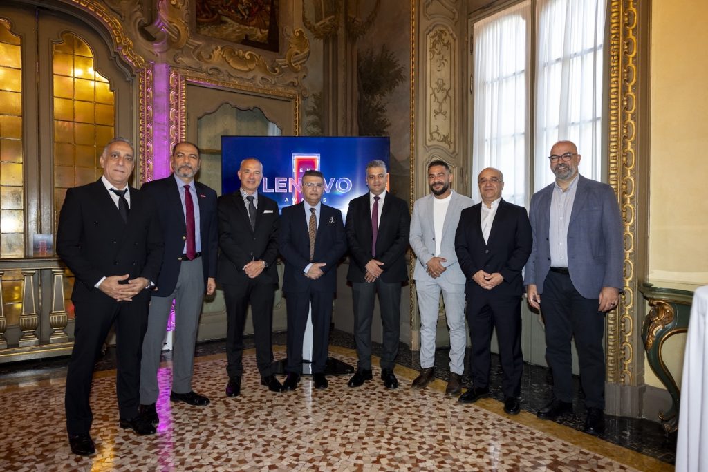 Global Brands Group receives the Lenovo Strategic Partner of the Year – Egypt (FY25/26) award during the LENA Lenovo Partner Awards 2026 held in Milan, Italy. The award was proudly received by Tarek Embabi, Director of Sales, on behalf of GBG.